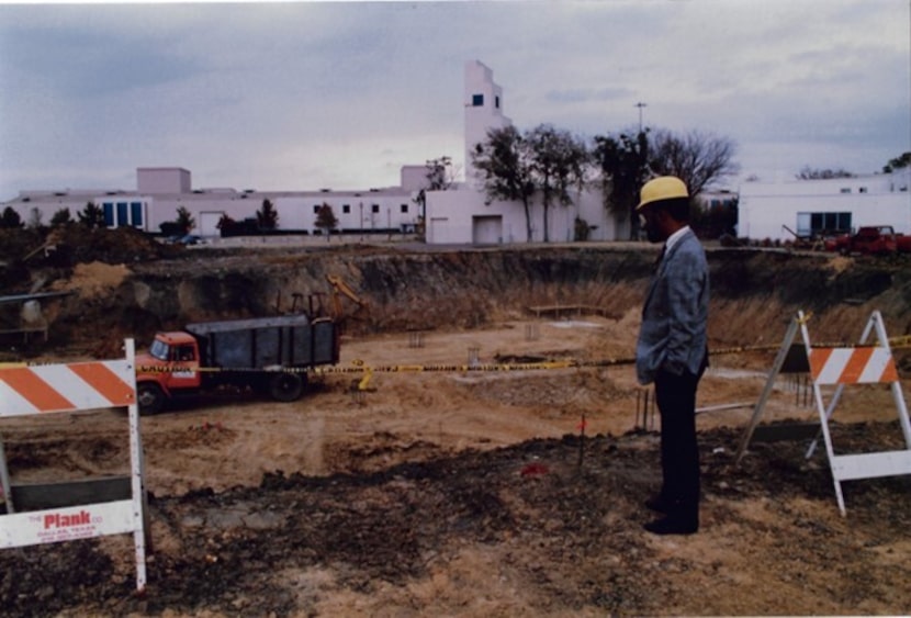 Harry Robinson Jr. stands at the construction site for the African American Museum of Dallas...