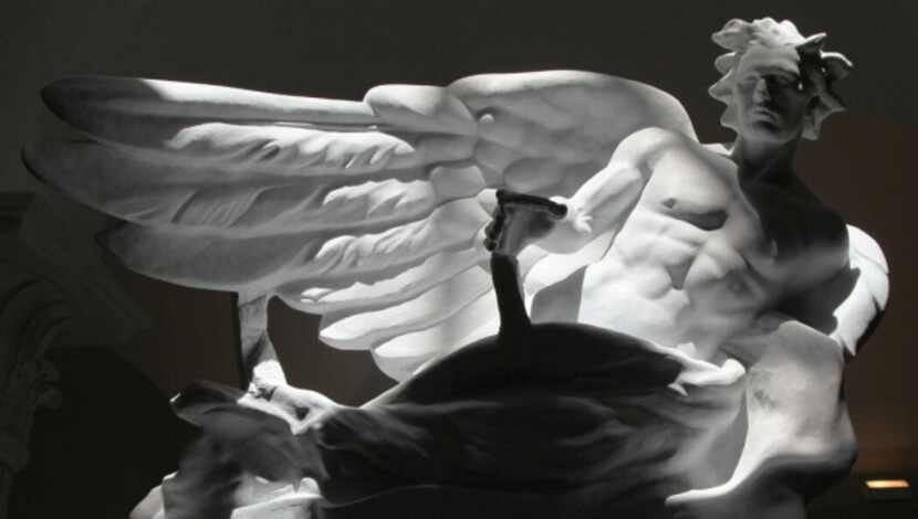  Frederick Hart's marble sculpture "The Herald," on display at the Museum of Biblical