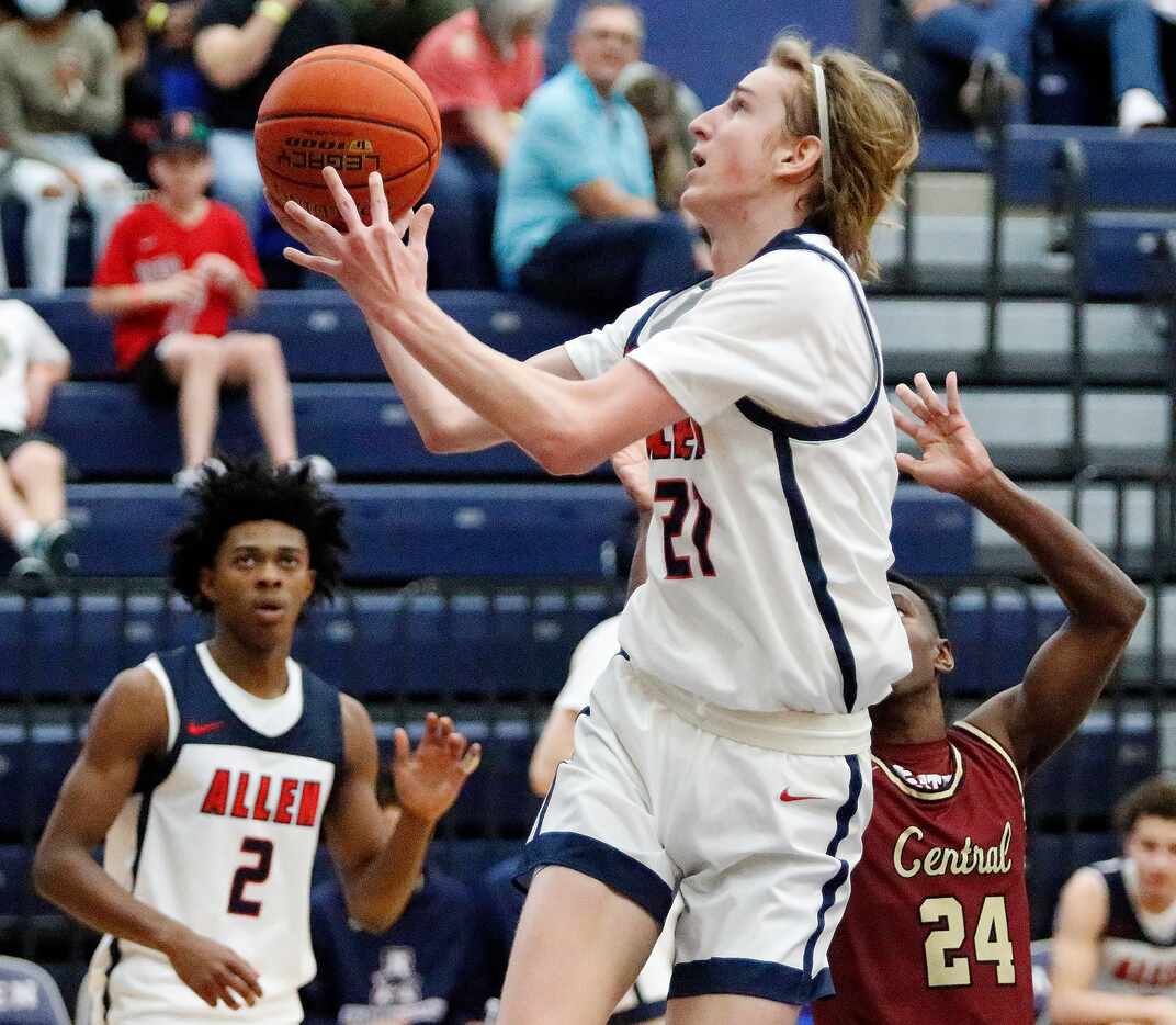 in the second half as Allen High School hosted Keller Central High School during the 2021...