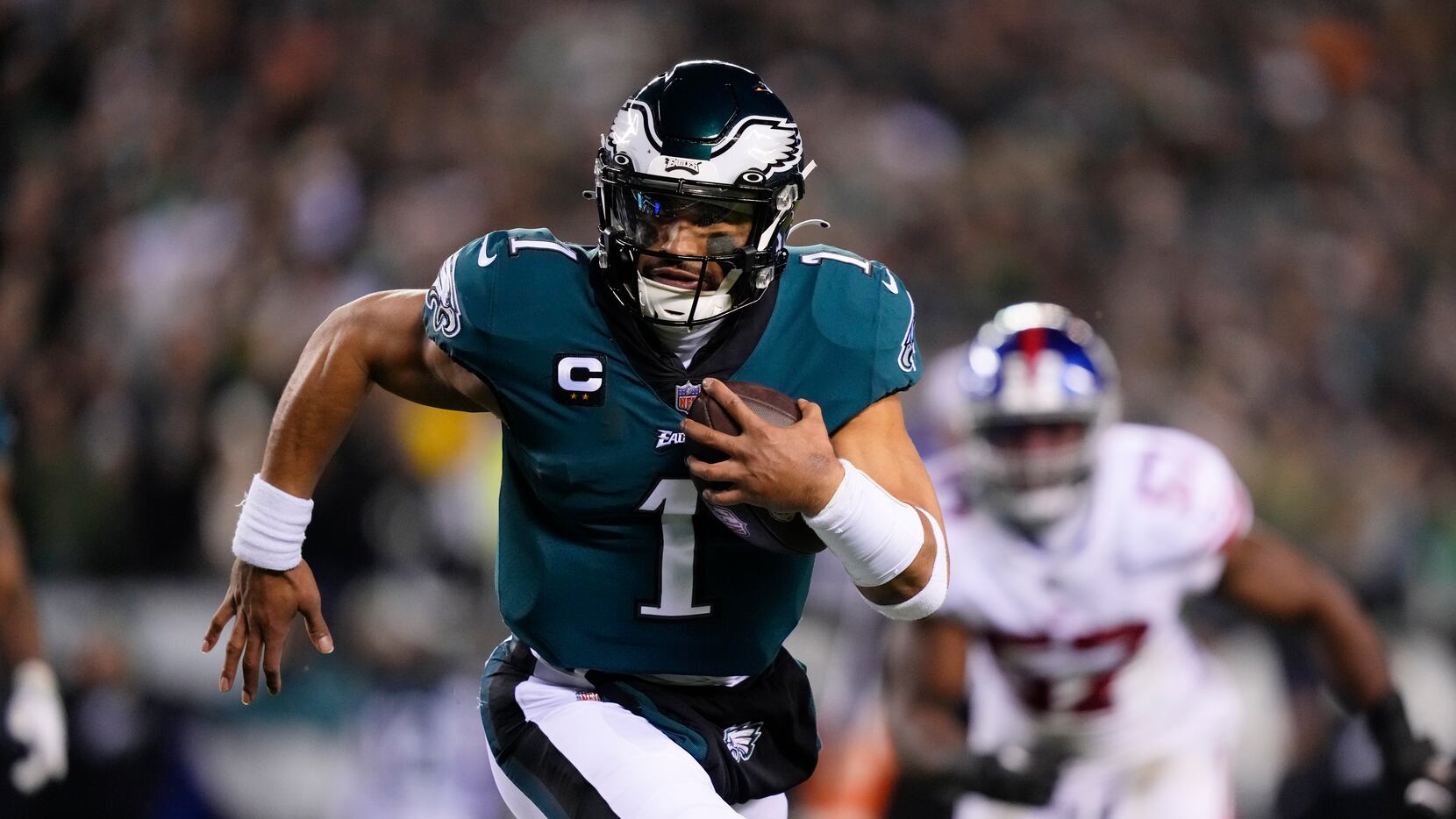Philadelphia Eagles crush New York Giants to move within one game of Super  Bowl