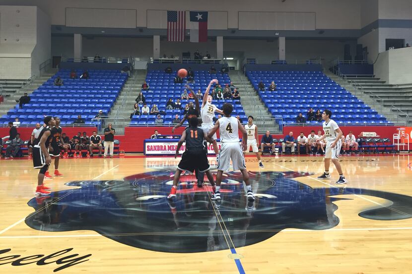 Prestonwood Christian (white) and Little Rock Hall (black) tip off the 8th annual...