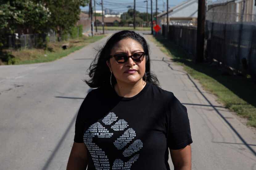Janie Cisneros es una de las líderes en contra de la contaminación de una planta de asfalto...