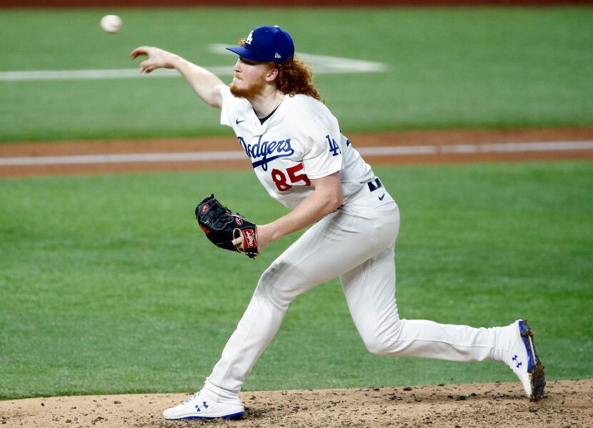 Photos: Texas native Dustin May battles the Braves in Game 5 of