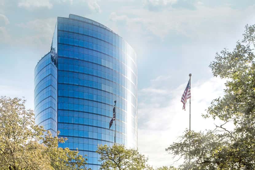 The 18-story Parkside Tower at 3500 Maple Ave. was just renovated.