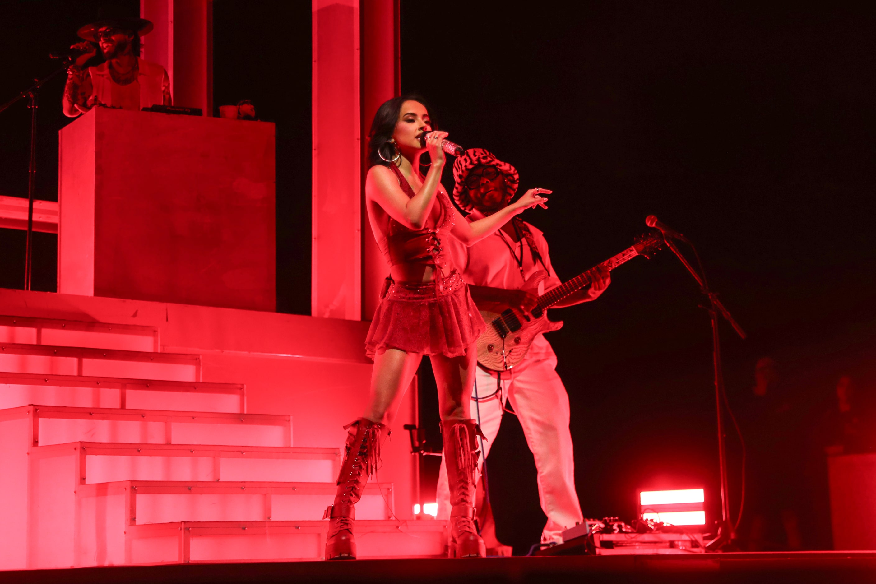 IRVING, TEXAS - NOVEMBER 2: Singer Becky G performs on stage during the Otro Capitulo Tour...