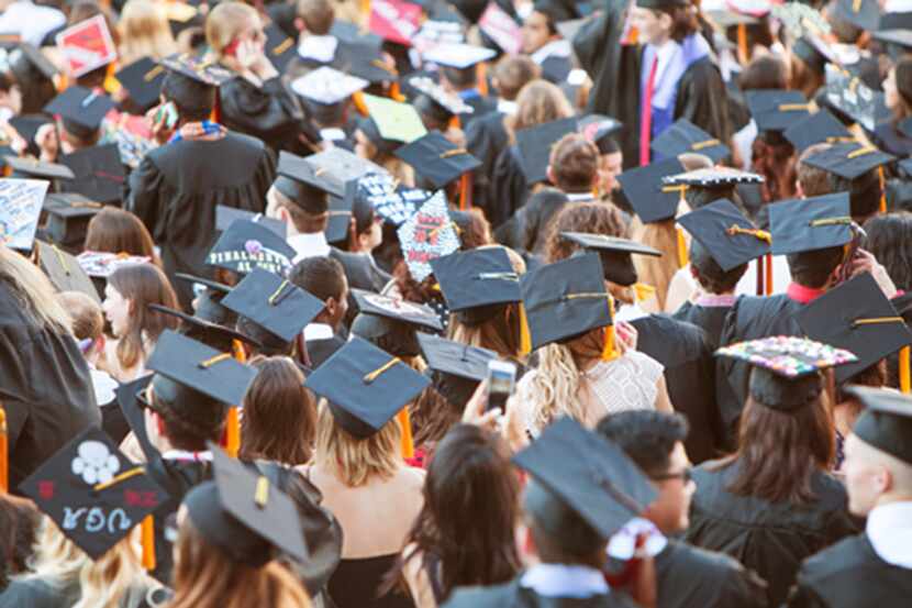 Graduates Wearing Mortarboards Gather For Graduation Activities (Dreamstime/TNS)