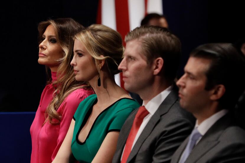  Melania Trump, Ivanka Trump, Eric Trump and Donald Trump Jr. (The Associated Press)