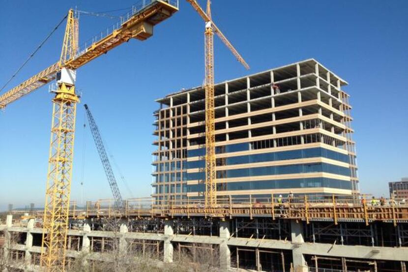 
Trammell Crow’s Legacy Tower is under construction on the Dallas North Tollway in West Plano.
