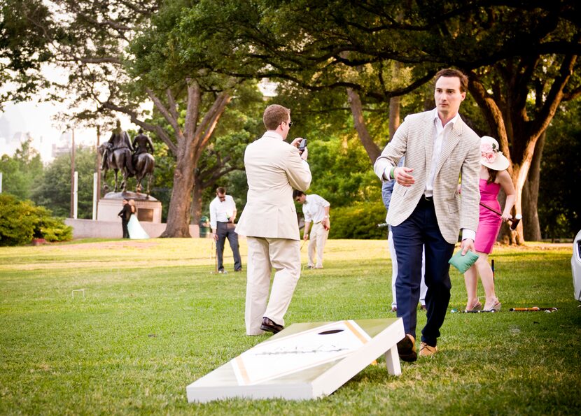 Participants at Park Place Volvo's Day at the Races Derby Party at Lee Park on May 5, 2012....