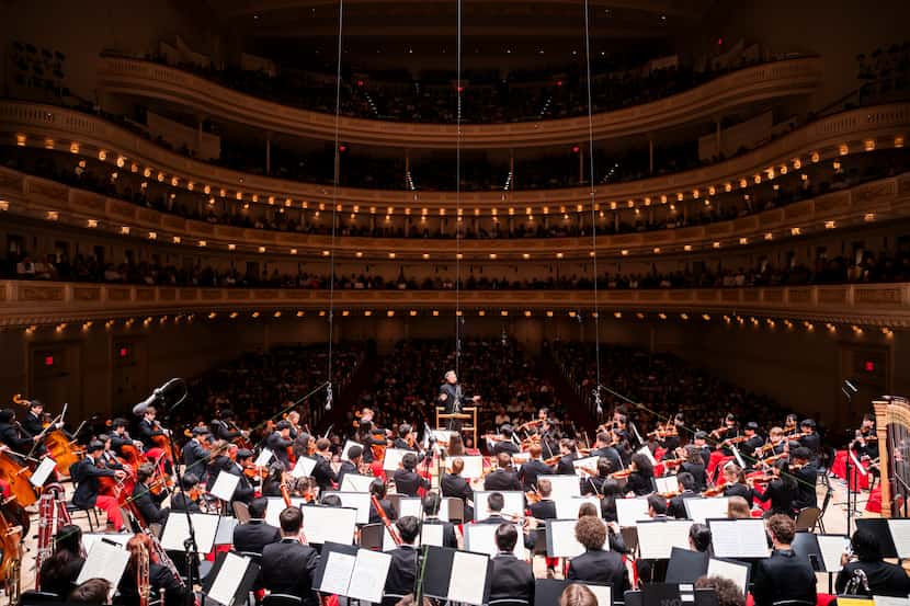 Sir Andrew Davis leads the 2023 National Youth Orchestra at New York's Carnegie Hall.