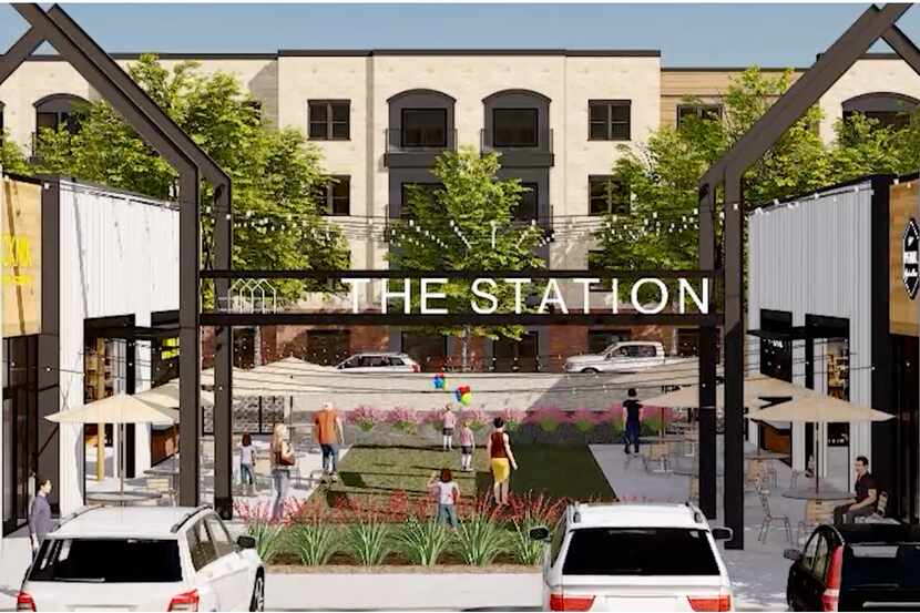 The first phase of The Station development in Sachse includes restaurants, retail and...