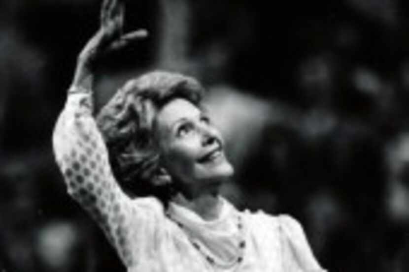  First lady Nancy Reagan at the 1984 Republican National Convention in Dallas. (File...