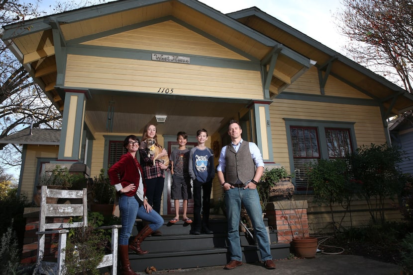 The Ettiene family (from left) Coryanne, Margeaux, 13, Xander, 9, Sawyer, 12, Alex and...