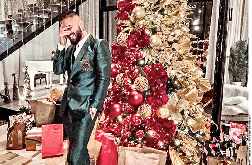 Maluma saludó a sus fans en Navidad.