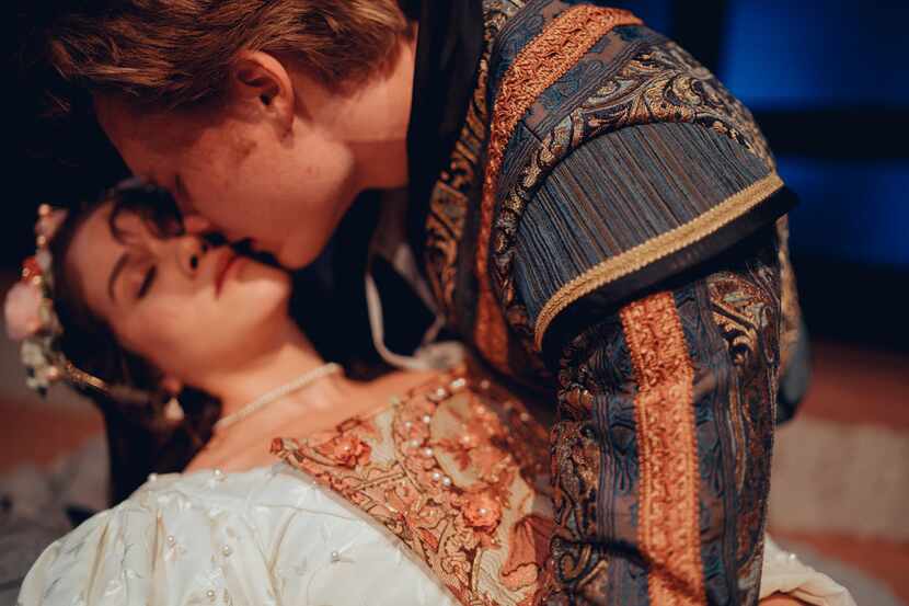 Quinn Moran plays Romeo and Carly Wheeler plays Juliet in 'Romeo and Juliet,' presented by...