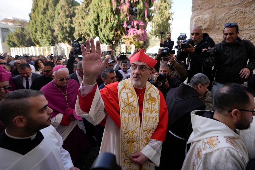 Latin Patriarch Pierbattista Pizzaballa, the top Catholic clergyman in the Holy Land,...