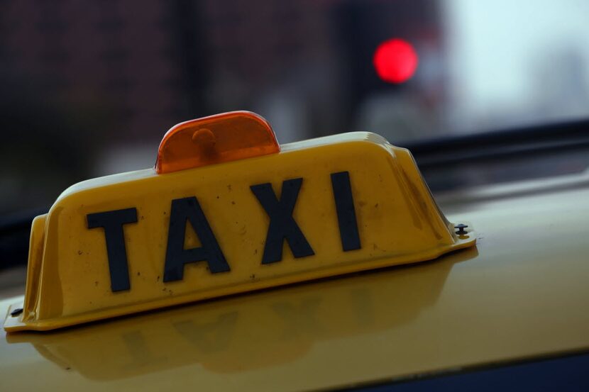 Yellow Cab vehicles in front of the Omni Hotel in Dallas in November 2013. 