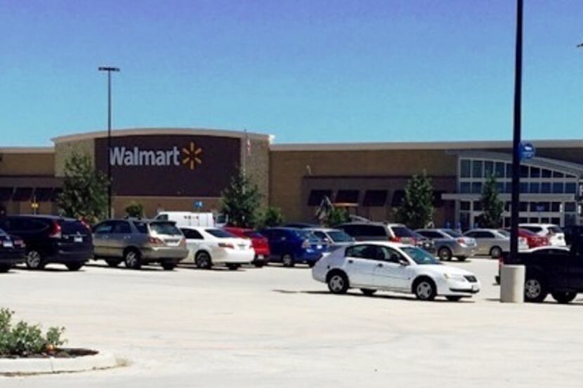  Wal-Mart at 4122 LBJ Freeway, Dallas, TX. The store is next to a new Sam's Club on the...