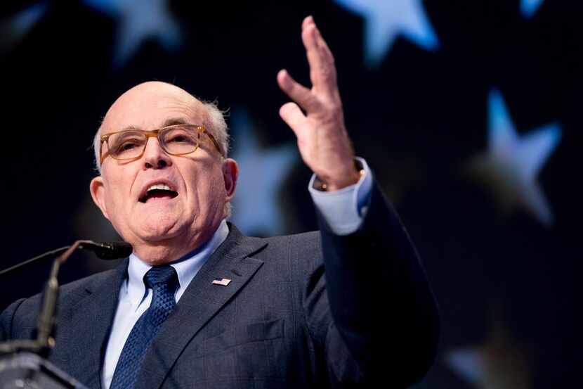 Rudy Giuliani, an attorney for President Donald Trump, speaks at the Iran Freedom Convention...