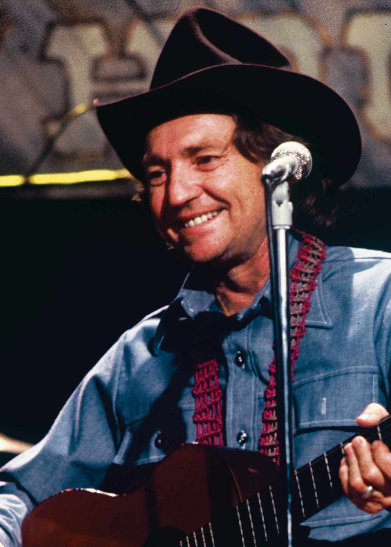 1974 - Willie Nelson performs on the premiere episode of  KERA-TV's show, Opry House, in...