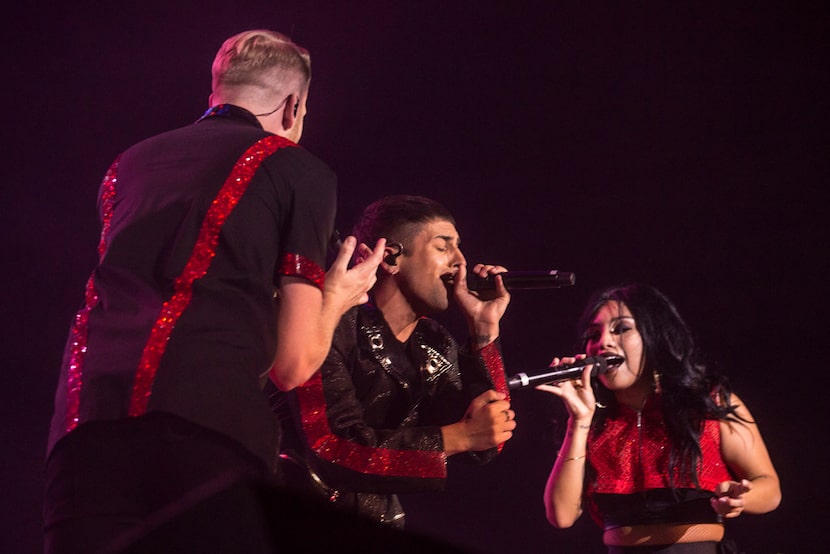 From left, Scott Hoying, Mitch Grassi and Kirstin Maldonado are the OG members of Pentatonix.