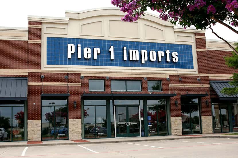 An exterior view of the Pier 1 Imports store located on Central Expressway in McKinney, Texas.