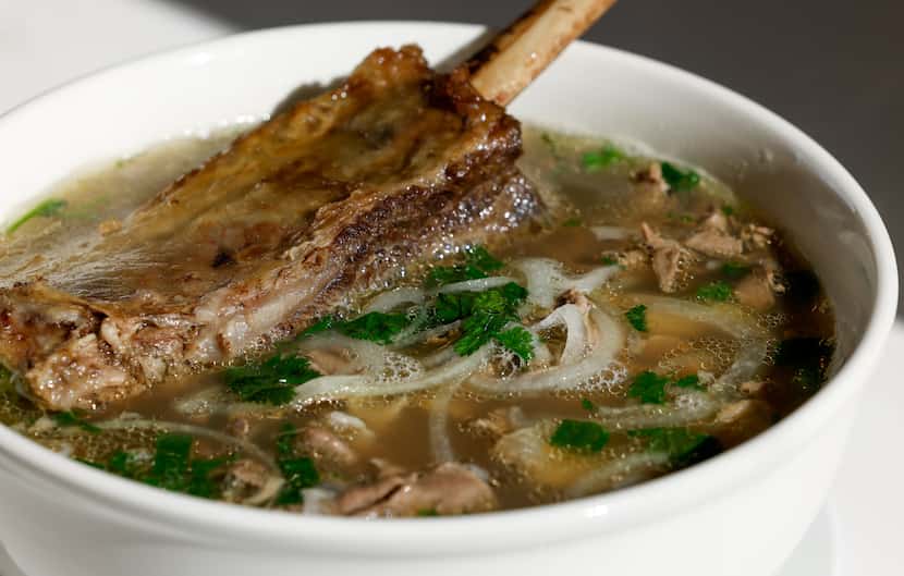 The pho combination at 286 Noodle House in Garland comes with a variety of protein choices...