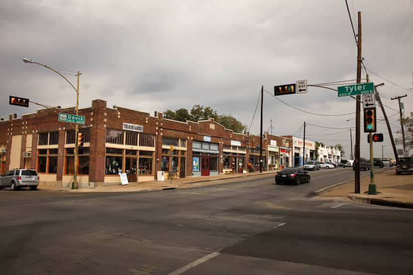 The intersection of Davis and Tyler streets in north Oak Cliff, photographed in September...