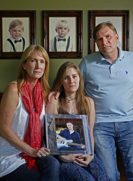 Pam Crews (left), with her husband, John Crews, and their daughter Dani, seeks answers about...