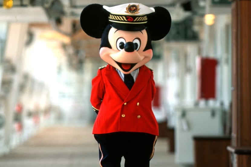 Captain Mickey Mouse aboard the Disney Magic. 