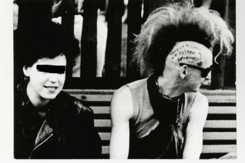 Stasi surveillance photos of East German punks, from Tim Mohr's Burning Down the Haus. 