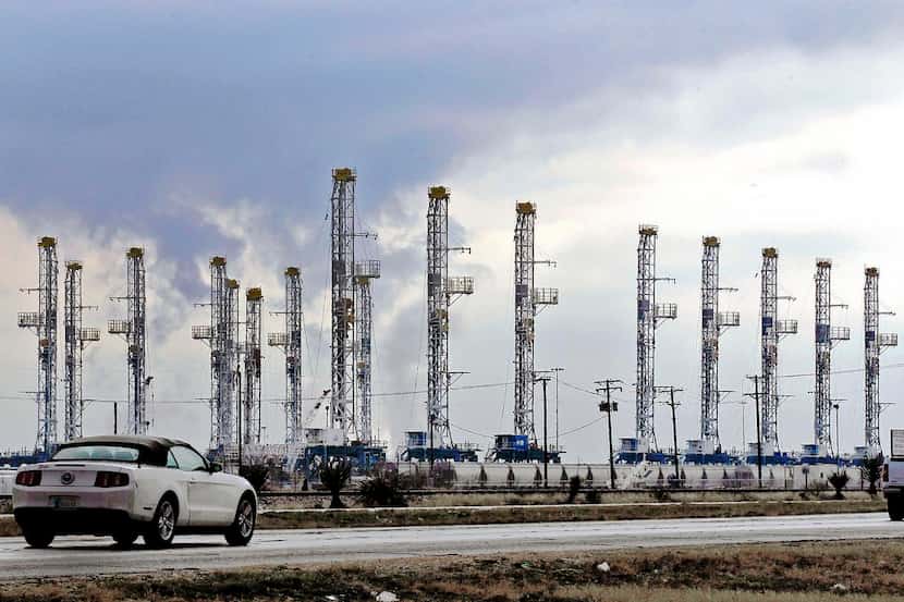Drilling rigs  sat idle near Midland earlier this year, when oil prices fell to around $44 a...