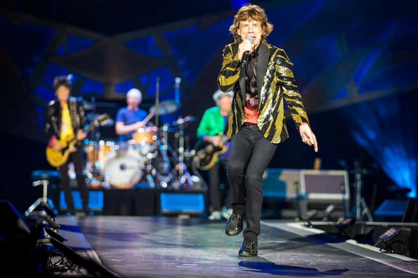 El vocalista británico Mick Jagger paseó por Dallas un día antes de su show con The Rolling...