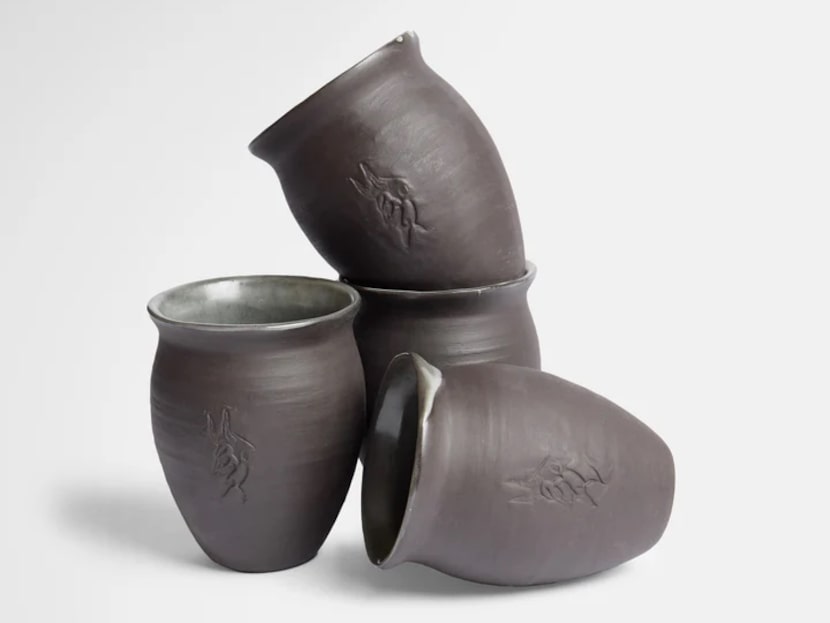 Choose an artful and functional mug from Dallas-based ceramic pro Marcello Andres Ortega as...