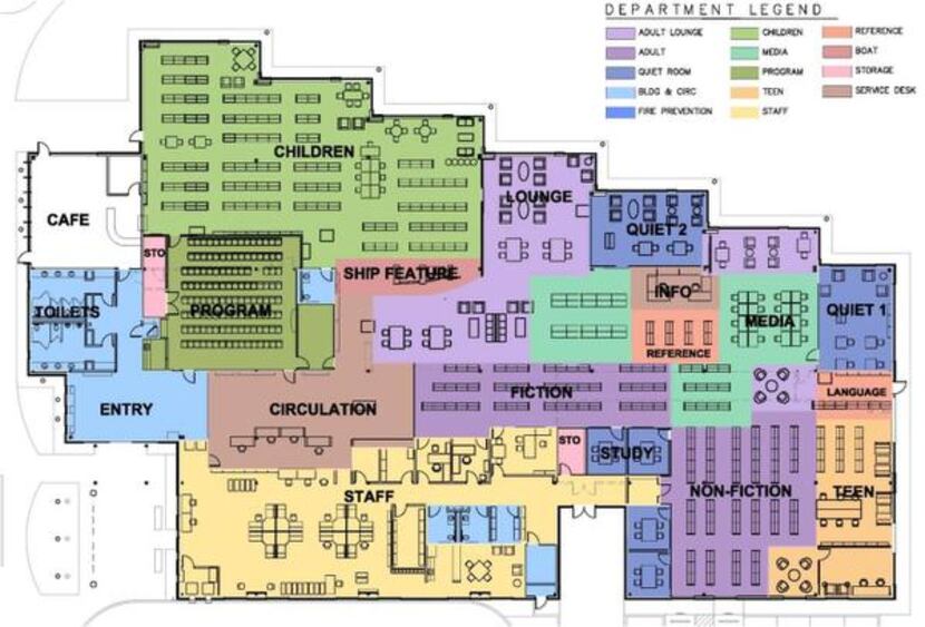 
This floor plan shows how the expanded Valley Ranch Library will look after it re-opens in...