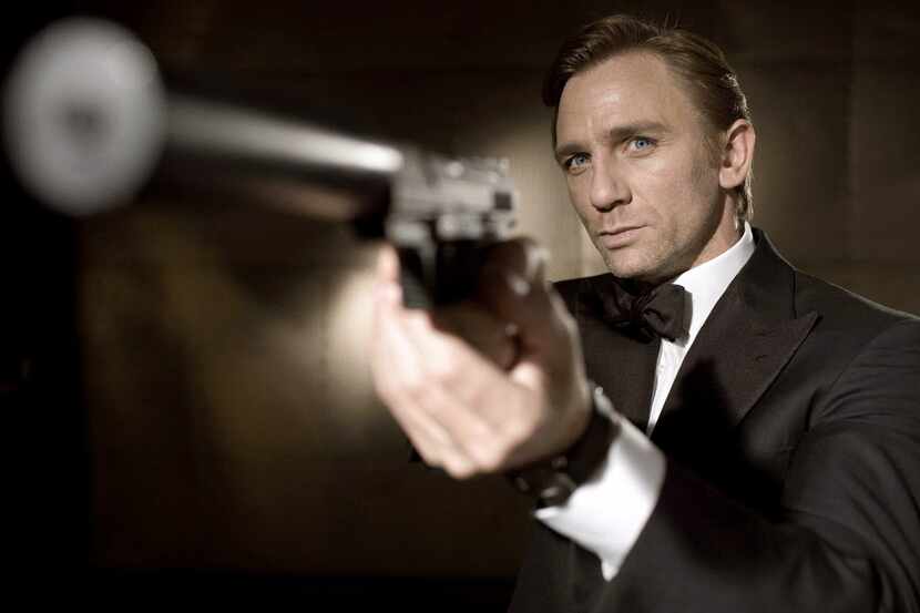 Daniel Craig poses as secret agent James Bond in the adventure film "Casino Royale"