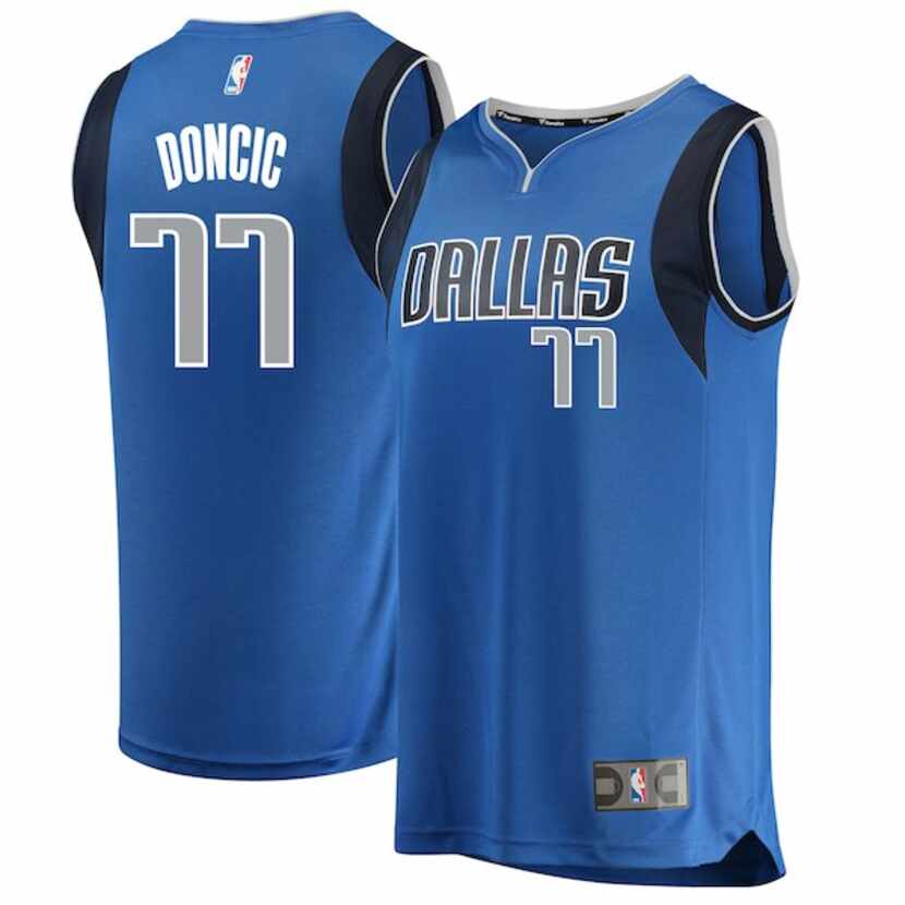 Dallas Mavericks men's 'Fanatics Branded' Luka Doncic blue Dallas Mavericks 2018 NBA Draft...