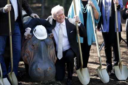  Don Glendenning took part in Friday's groundbreaking for the Simmons Hippo Outpost at the...