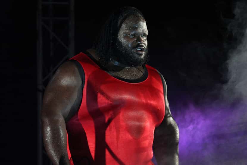 DURBAN, SOUTH AFRICA - JULY 08:  Mark Henry "The World's Strongest Man" is introduced during...