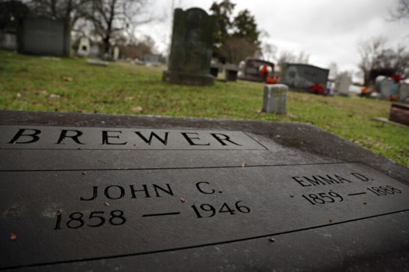 Emma and John Brewer were together nine short years, but they rest beside each other for...