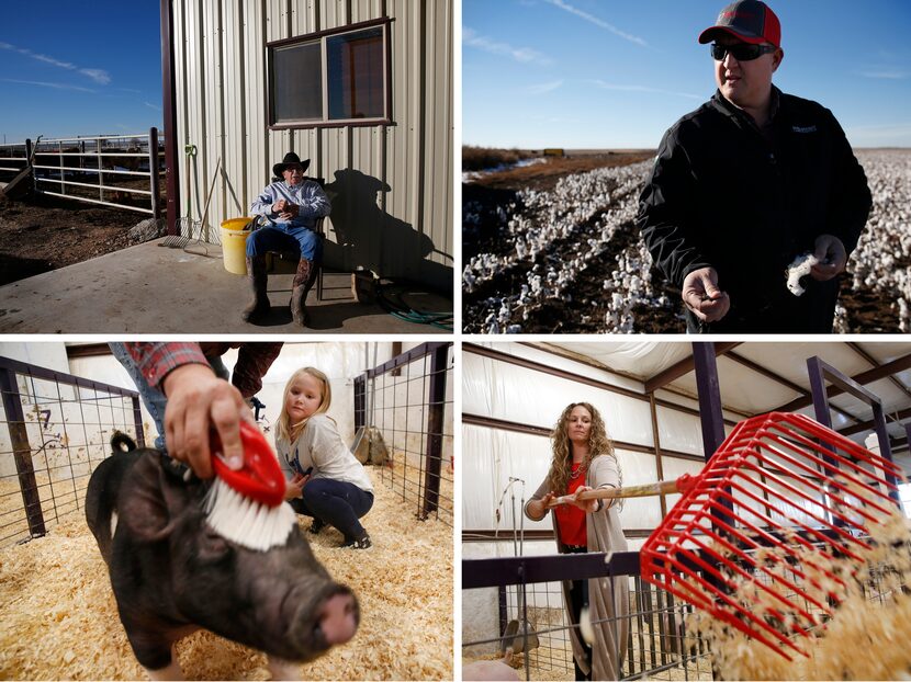 The Shieldknight family: Fred (clockwise from top left), son Quentin, Quentin's wife...