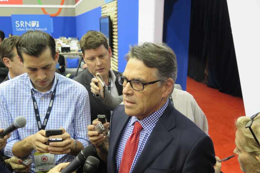  Former  Gov. Rick Perry was spinning for U.S. Sen. Ted Cruz after the Houston GOP debate....