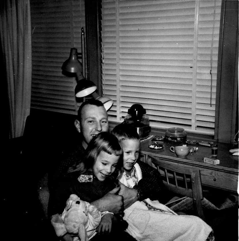 Larry Whitford with daughter Nancy, 5, and son Larry Jr., 6, in February 1963. Whitford's...