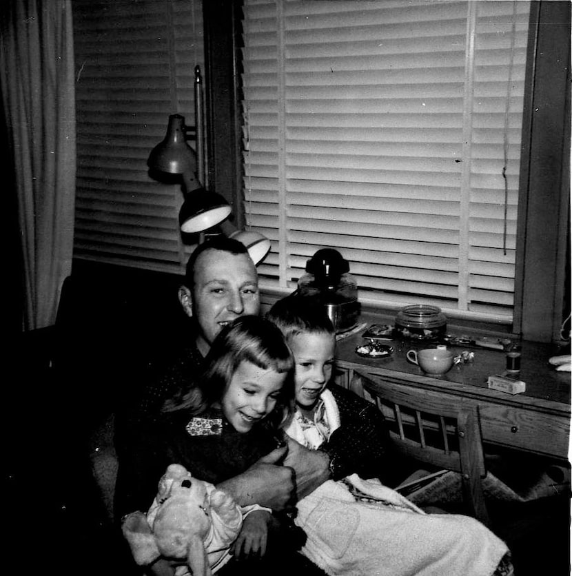 Larry Whitford with daughter Nancy, 5, and son Larry Jr., 6, in February 1963. Whitford's...