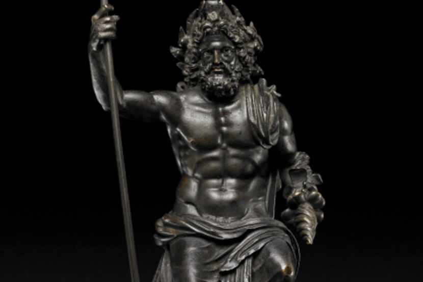 Bronze statuette of Zeus
Roman period, first–second century AD, said to be from Hungary
9...