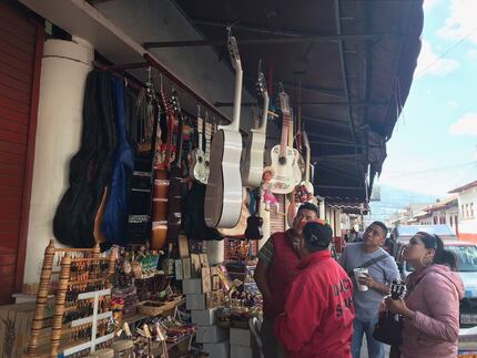 Local vendors in Paracho can't keep up with demand for the white guitar featured in the...