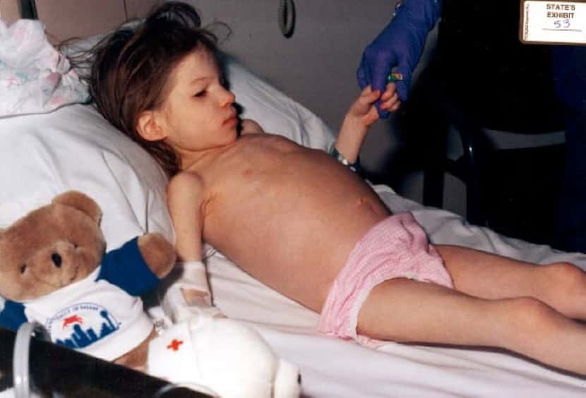 This photo of 8-year-old Lauren Kavanaugh was  taken at Children's Medical Center in Dallas...