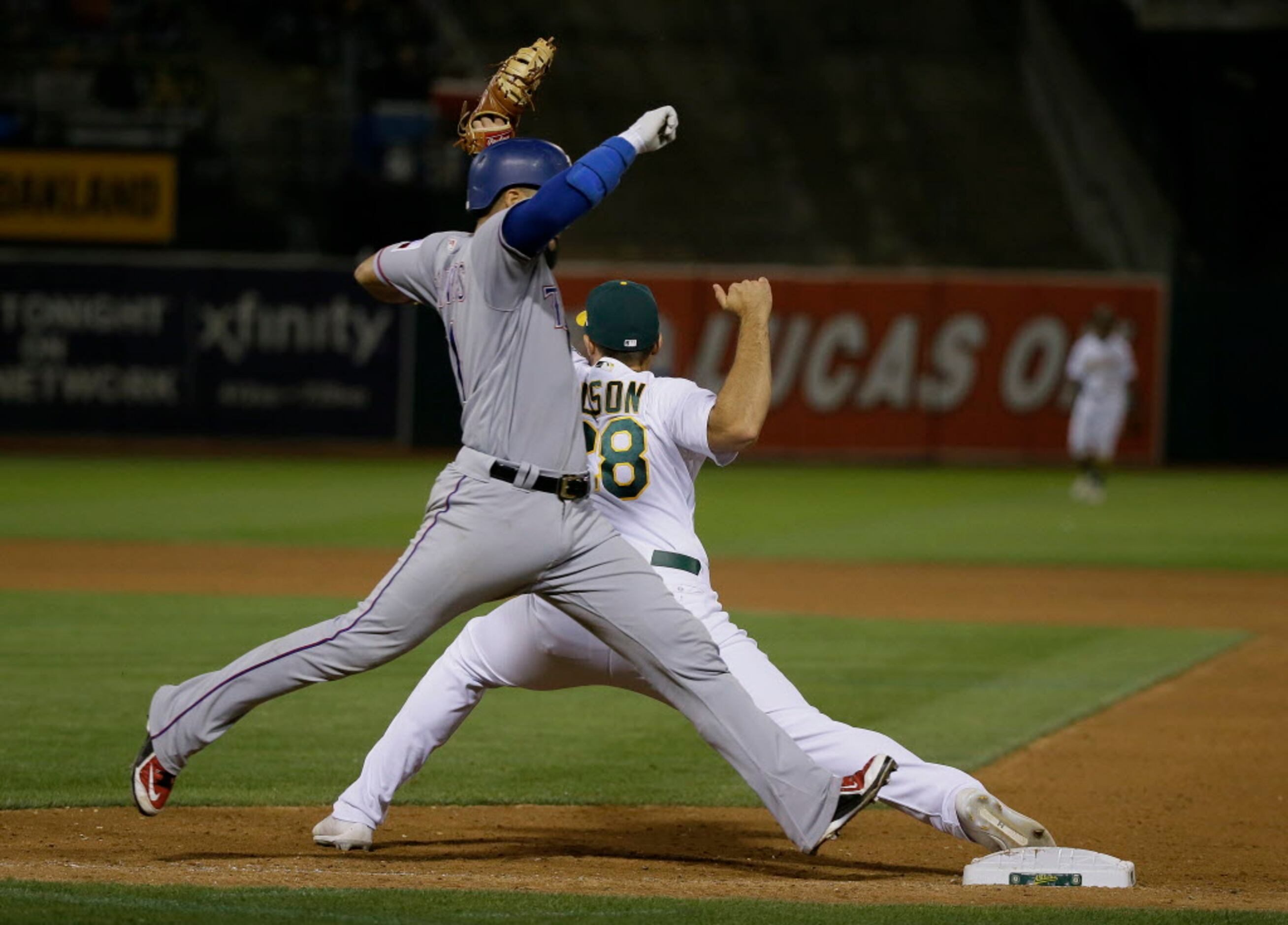 A's catcher Dustin Garneau delivers in debut