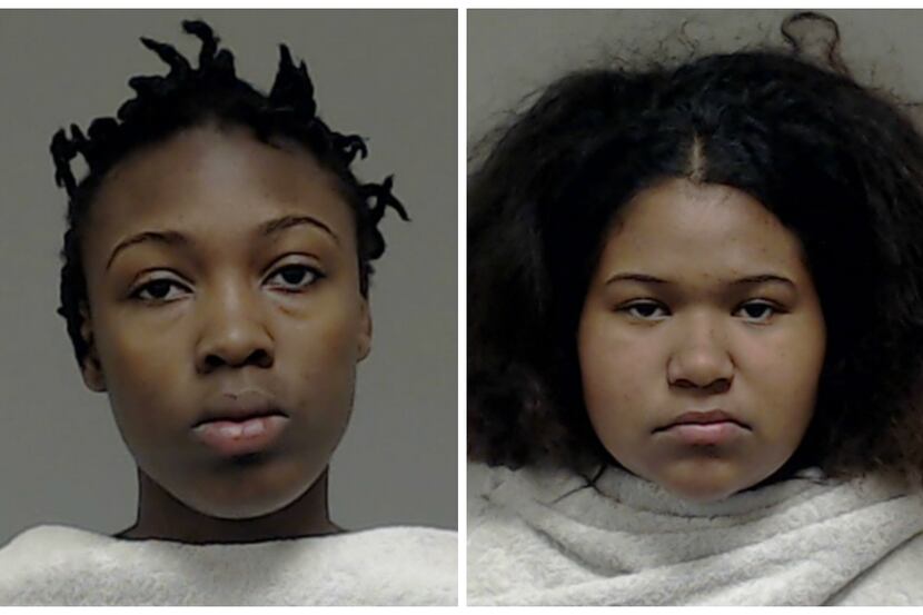 Alexandria Monet Butler (left) and Elizabeth Joy Police (Collin County Sheriff's Office)