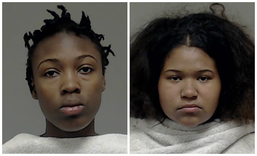 Alexandria Monet Butler (left) and Elizabeth Joy Police (Collin County Sheriff's Office)